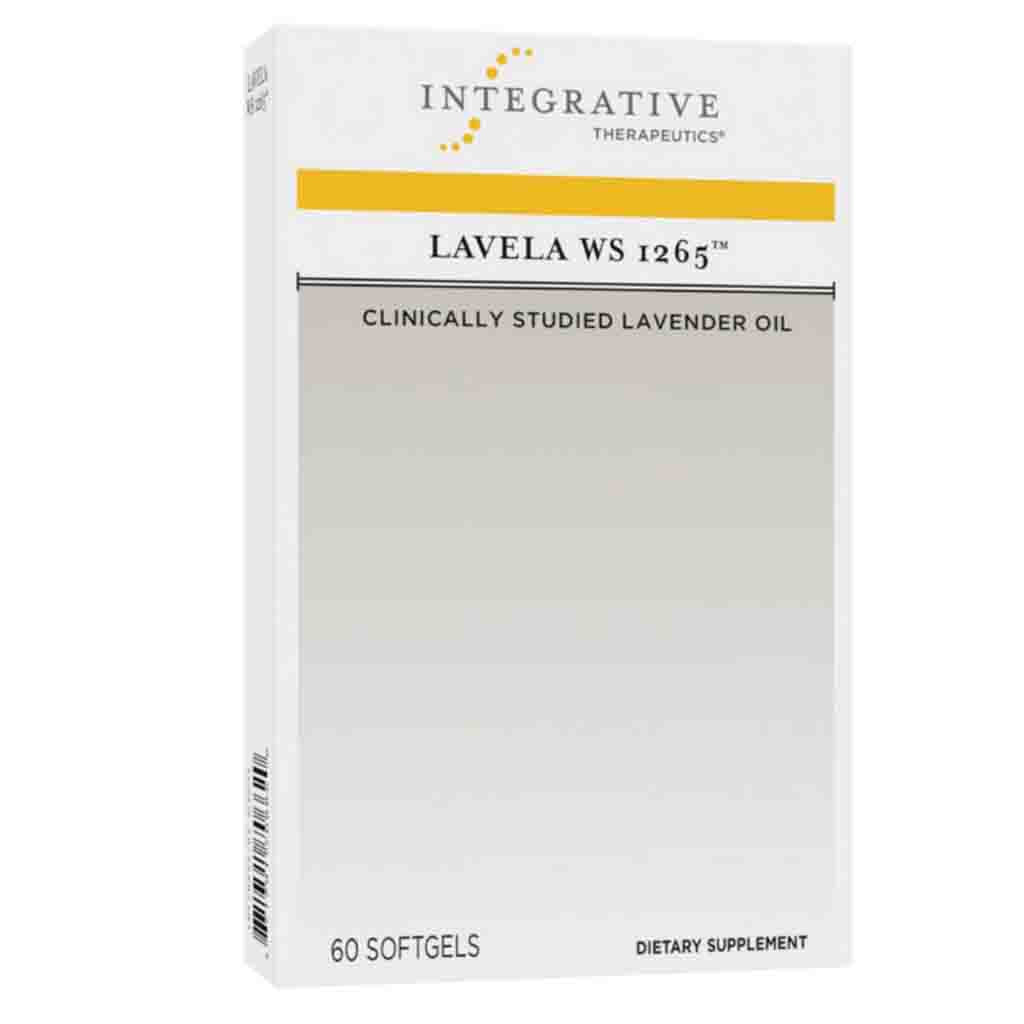 Box of Integrative Therapeutics Lavela WS 1265 dietary supplement on a white background