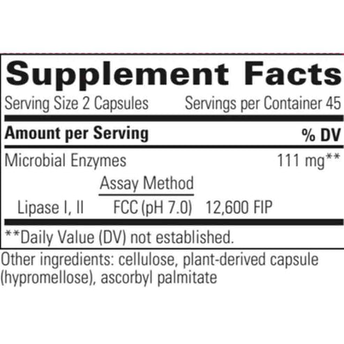 Integrative Therapeutics Lipase Concentrate-HP 90c