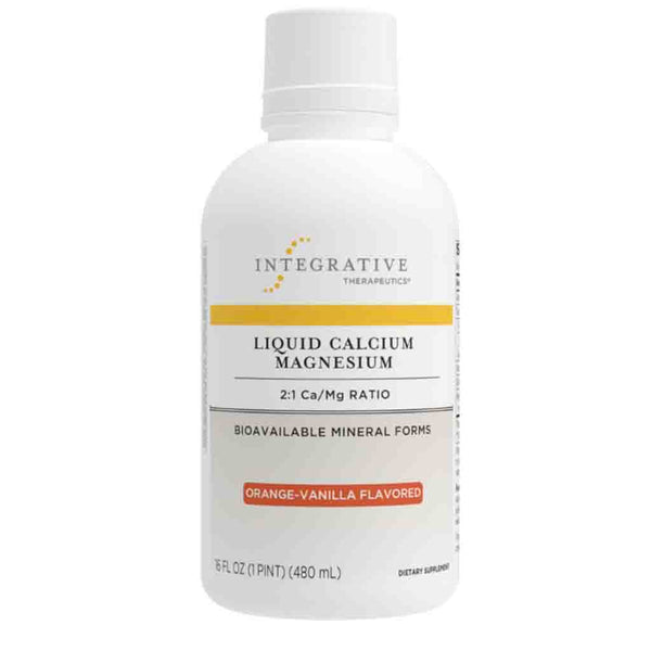 Integrative Therapeutics Liquid Calcium Magnesium 2:1 Orange Vanilla 16oz.