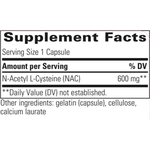 Integrative Therapeutics NAC 600mg 60c