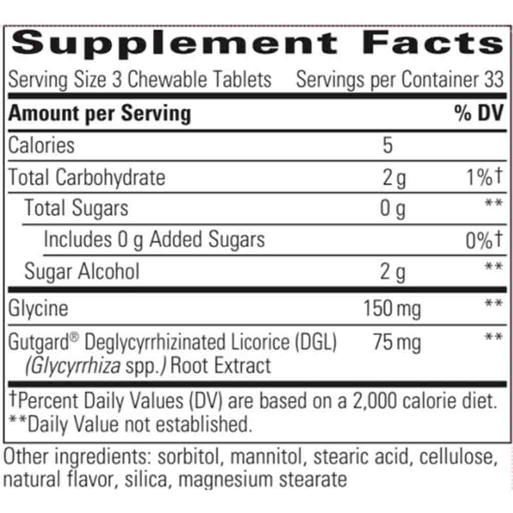 Integrative Therapeutics Rhizinate Fructose Free 100 Chewables