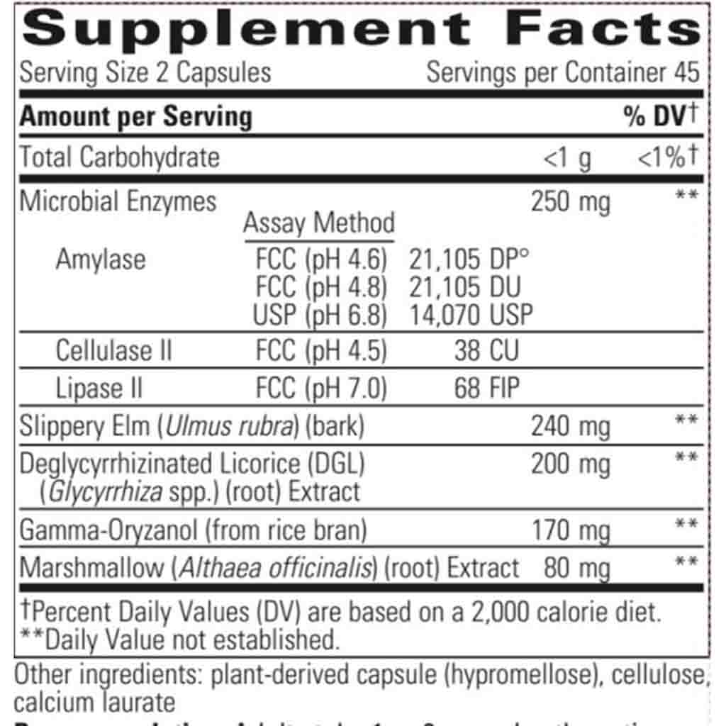 Integrative Therapeutics Similase Sensitive Stomach 180c