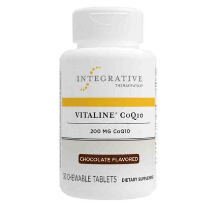 Integrative Therapeutics Vitaline CoQ10 200mg Chocolate 30 Chewable Wafers