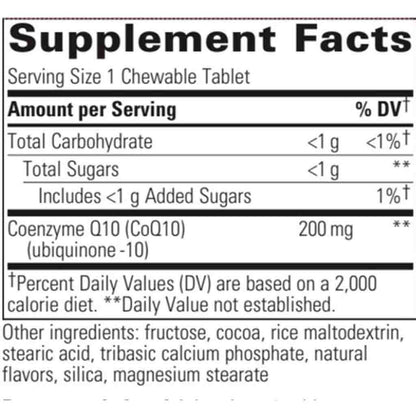 Integrative Therapeutics Vitaline CoQ10 200mg Chocolate 30 Chewable Wafers