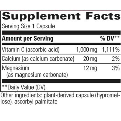 Integrative Therapeutics Buffered Vitamin C 60c