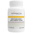A white bottle of Integrative Therapeutics Prothriveris Wellness Sleep dietary supplement with a yellow accent stripe on the label, containing 60 capsules.