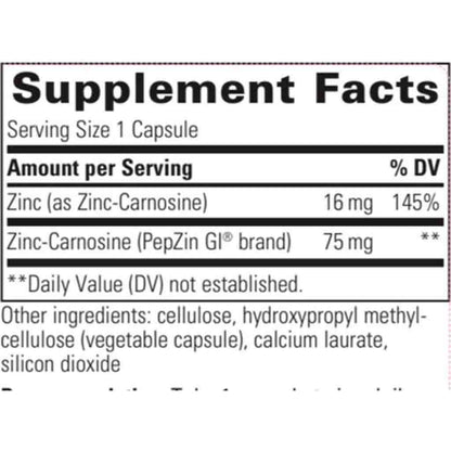 Integrative Therapeutics Zinc Carnosine 60 Capsules