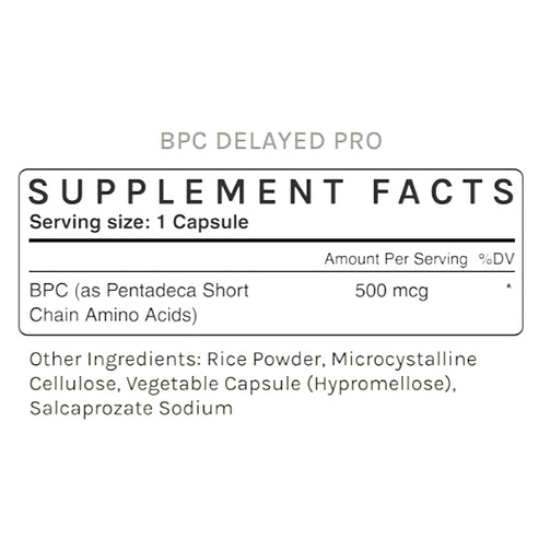 InfiniWell BPC DELAYED PRO 500MCG 30 caps