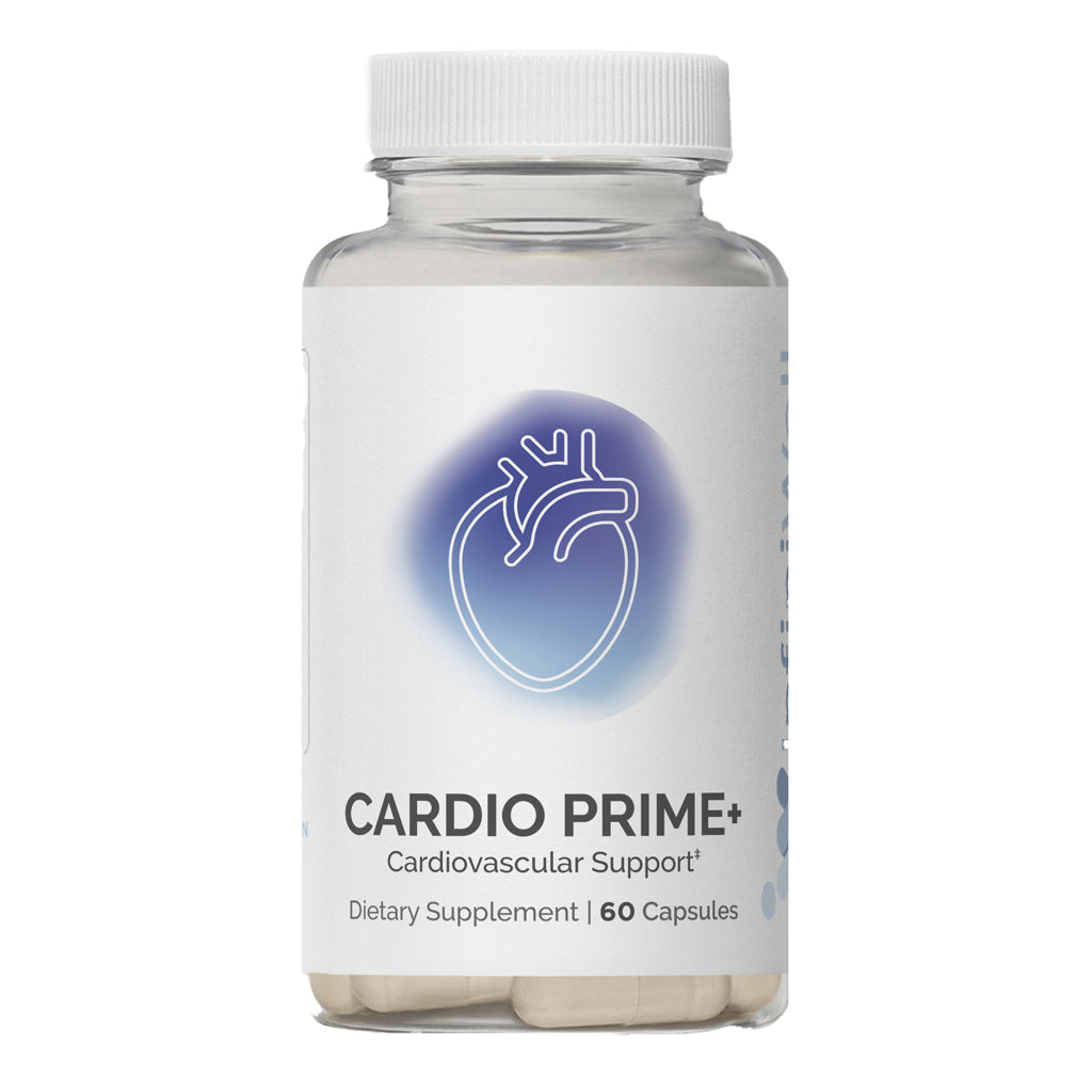 Cardio Prime +, cardiovascular health, front label, heart health, energy production