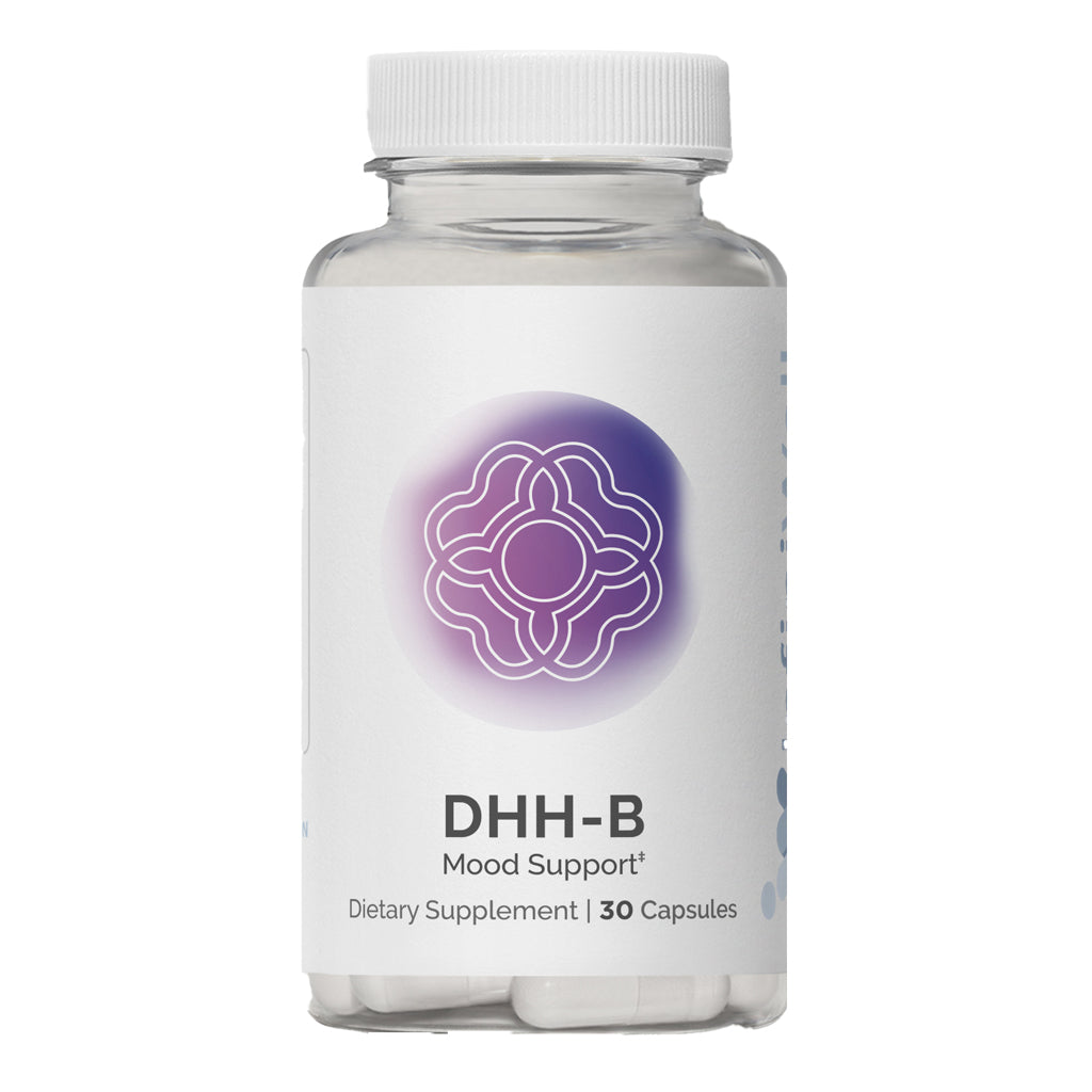 InfiniWell DHH-B supports mood, sleep, nerves and emotional balance, front label