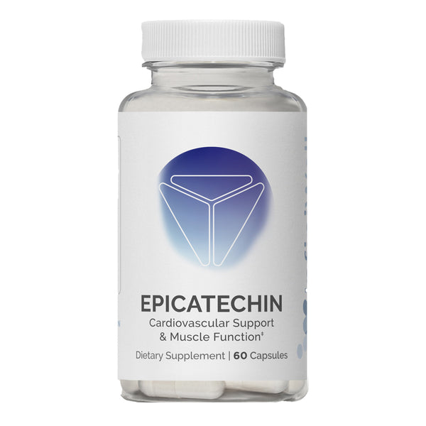 infiniwell epicatechin muscle function, cardiovascular, muscle growth, front label