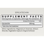 infiniwell epicatechin, ingredient label, muscle function, cardiovascular, muscle growth