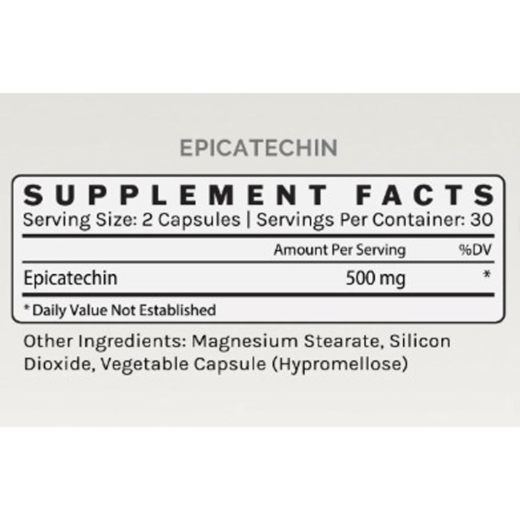 infiniwell epicatechin, ingredient label, muscle function, cardiovascular, muscle growth