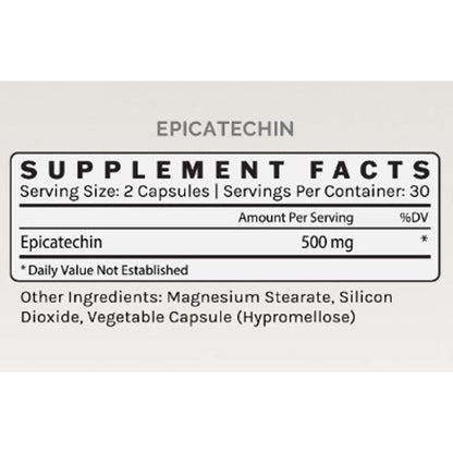 infiniwell epicatechin, ingredient label, muscle function, cardiovascular, muscle growth
