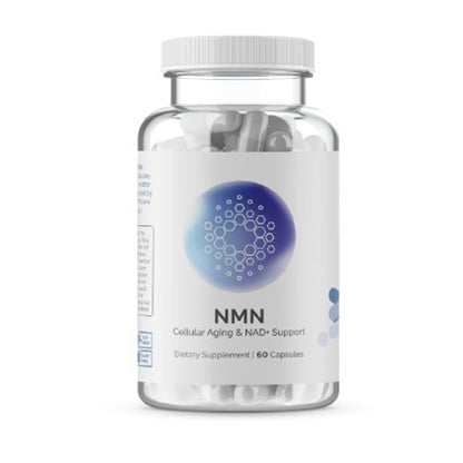 InfiniWell NMN supports healthy aging, cellular function, promote metabolic health, cognitive function, front label