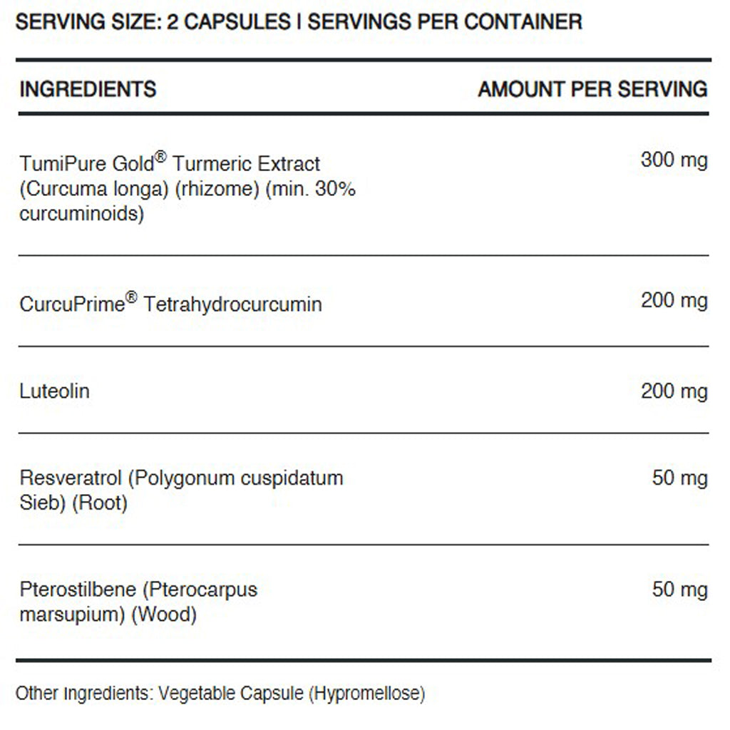 InfiniWell Senescent regulator promotes health cell function, ingredient label, process old and damaged cells parts