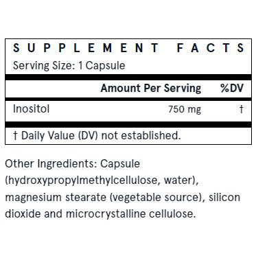Jarrow Formulas Inositol 750 mg 100c