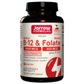 Jarrow Formulas Methyl B-12 & Folate supplement bottle on a white background