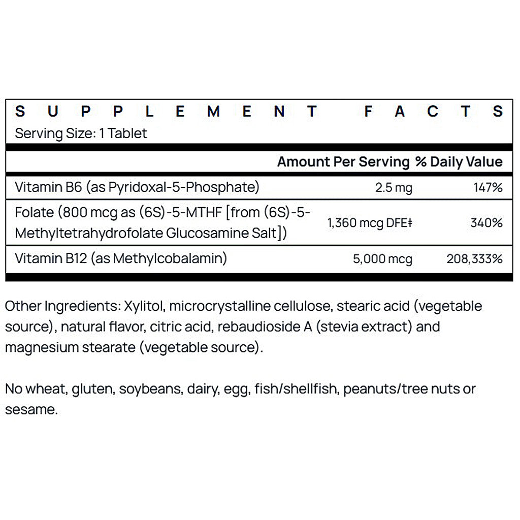 Supplement facts label with detailed nutritional information on a white background