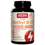 Jarrow Formulas Methyl B-12 supplement bottle on a white background