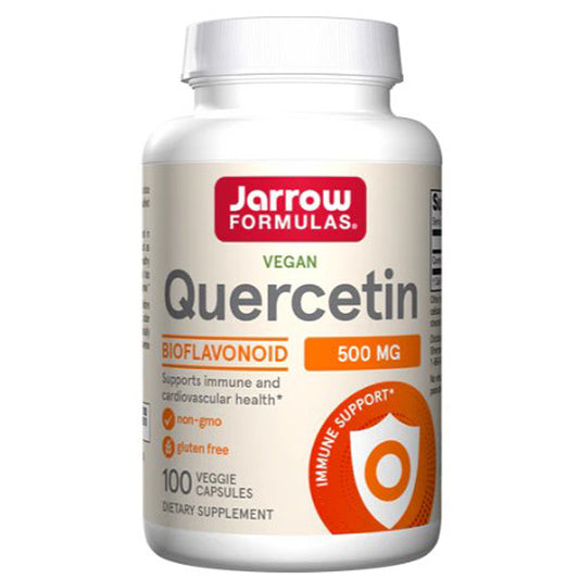 Jarrow Formulas Quercetin supplement bottle on a white background