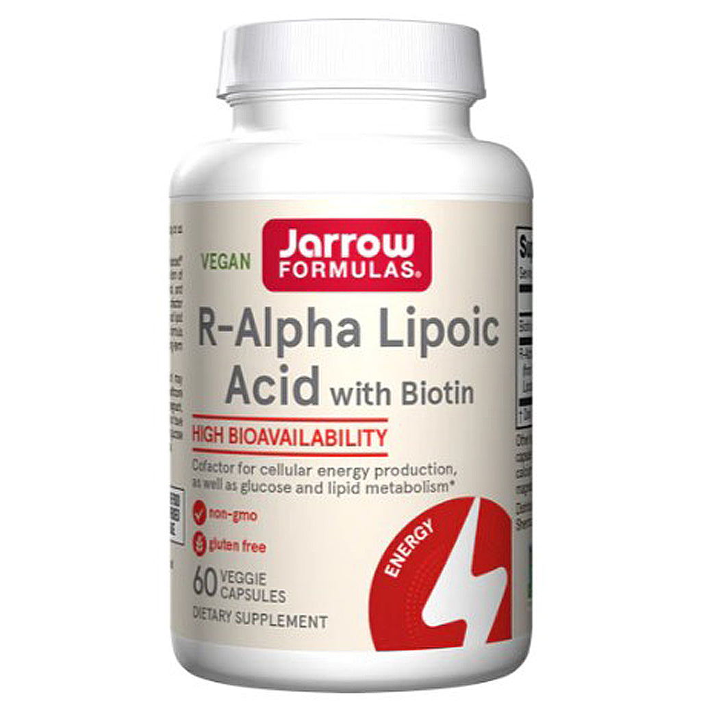 Jarrow Formulas R-Alpha Lipoic Acid with Biotin 60 Capsules