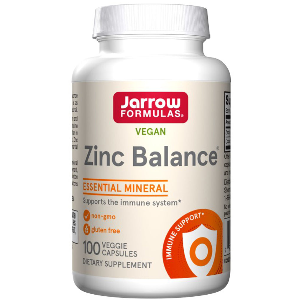 Jarrow Formulas Zinc Balance supplement bottle on a white background