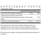 Jarrow Formulas Methyl B-12 1000mcg & Methyl Folate Lemon 100 chew tabs