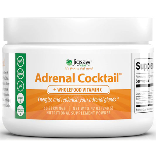 Jigsaw Health Adrenal Cocktail + Wholefood Vitamin C Powder 60 servings