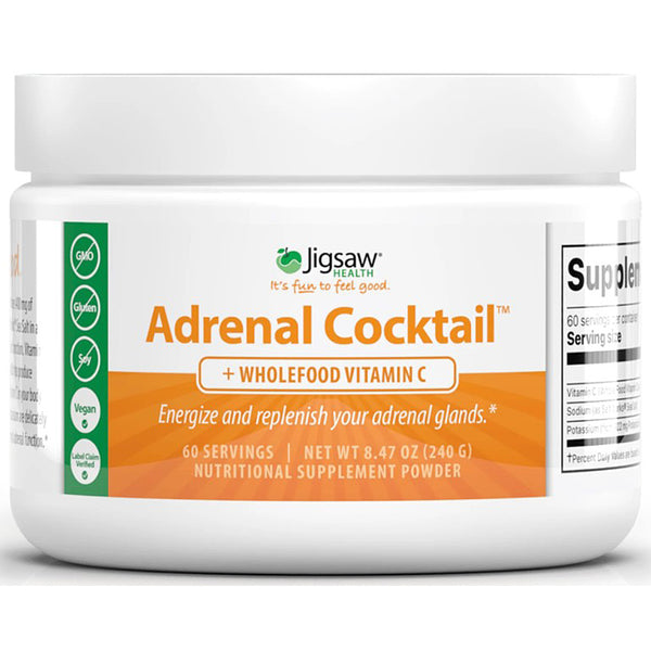 Jigsaw Health Adrenal Cocktail + Wholefood Vitamin C Powder 60 servings