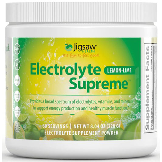 Jigsaw Health Electrolyte Supreme Lemon Lime 60 serving Jar