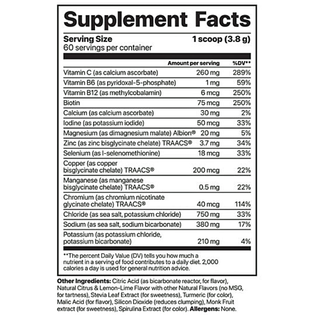 Jigsaw Health Electrolyte Supreme Lemon Lime 60 serving Jar