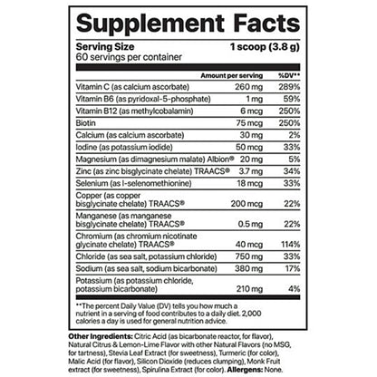 Jigsaw Health Electrolyte Supreme Lemon Lime 60 serving Jar