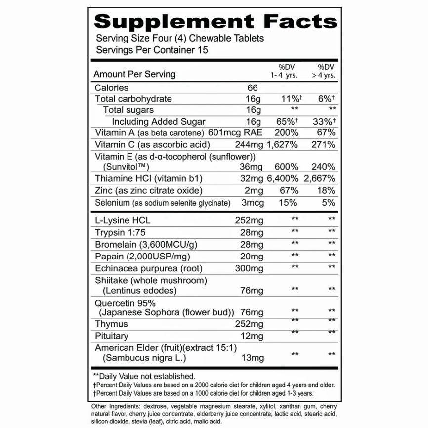 Priority One Kindermune Chews 60T