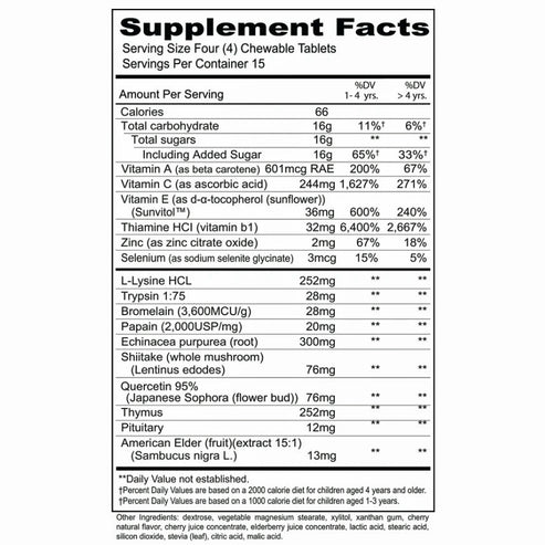 Priority One Kindermune Chews 60T
