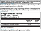 Nutra BioGenesis L-Carnitine 60c