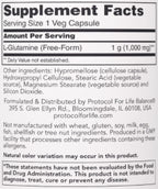 Protocol for Life Balance L-Glutamine 1,000 mg 120c