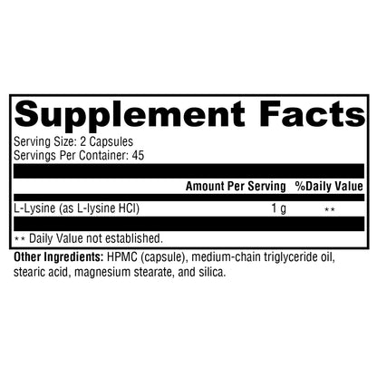 Xymogen L-Lysine 90c