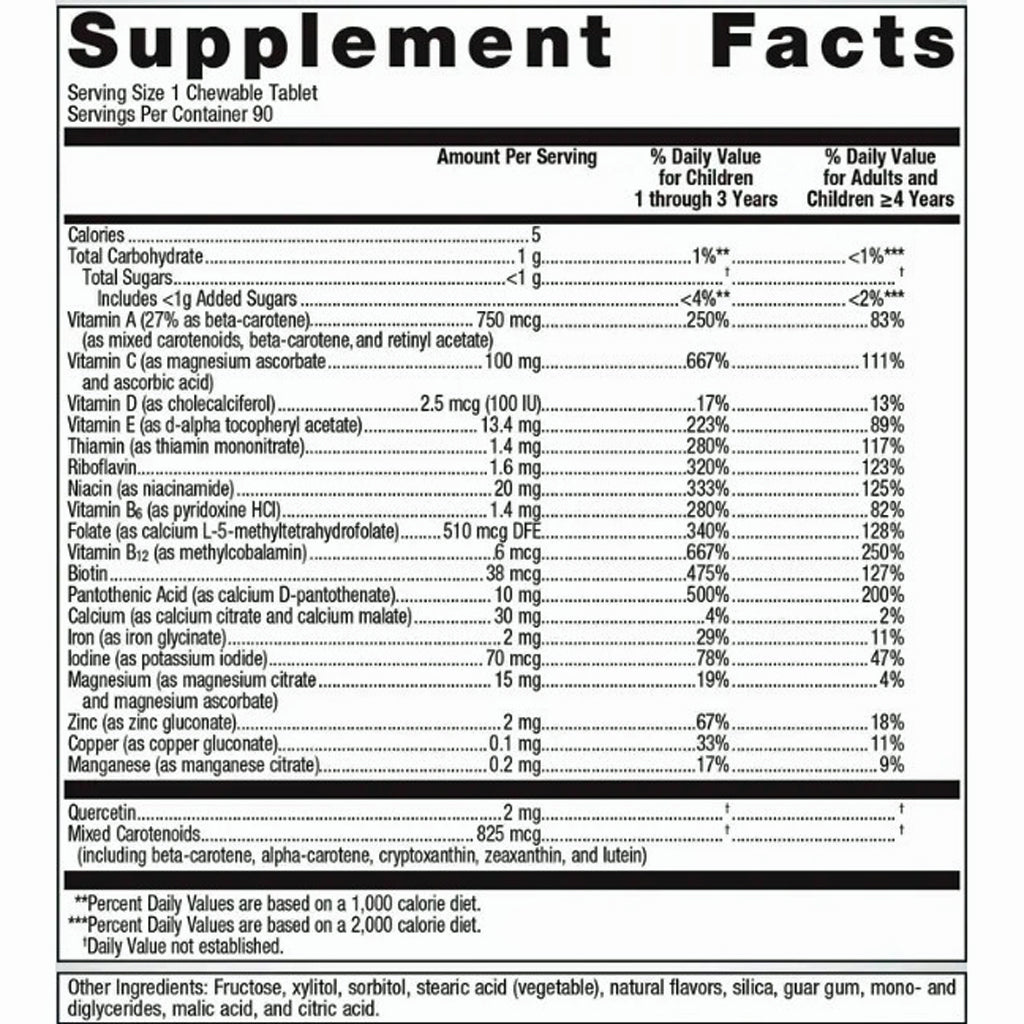 Metagenics Multigenics Chewable Orange 90t