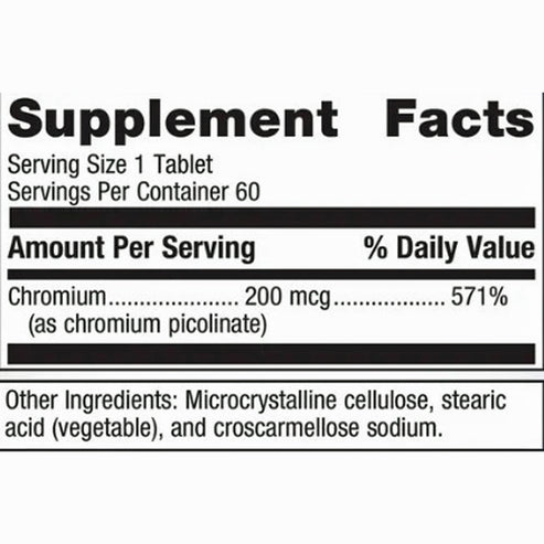 Metagenics Chromium Picolinate 60T