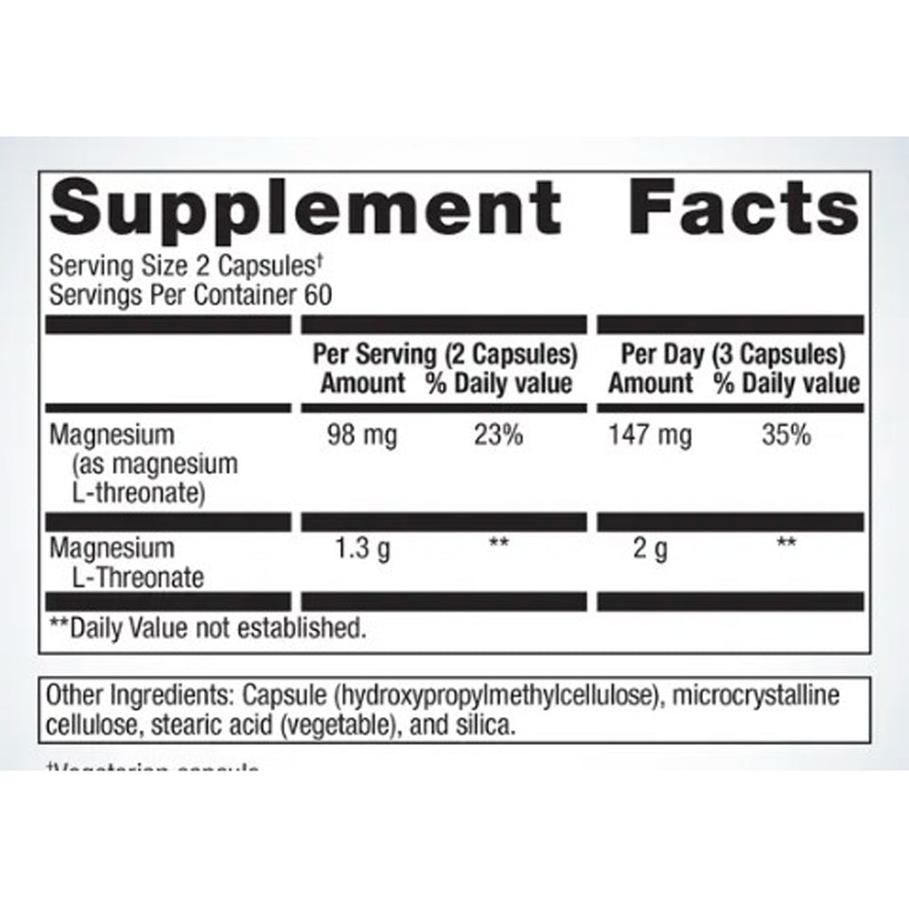 Metagenics Magtein Magnesium L-Threonate 120c