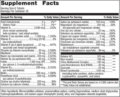 Metagenics Multigenics Multivitamin 180t