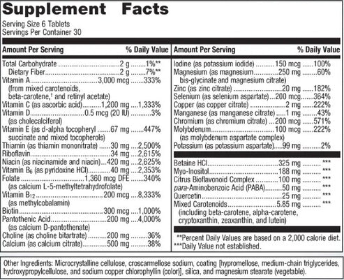 Metagenics Multigenics Multivitamin 180t