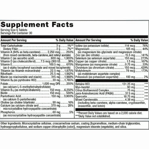 Metagenics Multigenics Intensive Care Multivitamin 180t