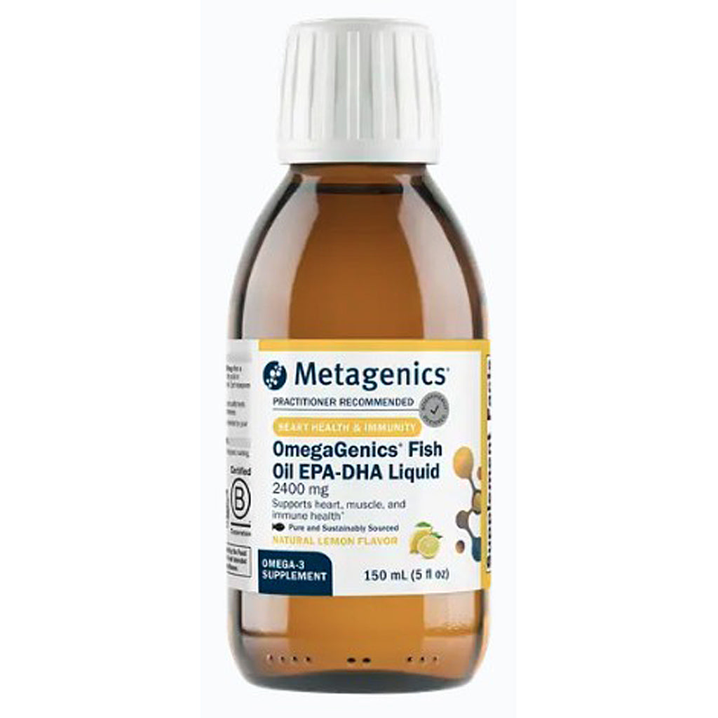 Metagenics OmegaGenics Fish Oil EPA-DHA 2400 liquid 5 fl oz.