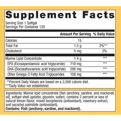 Metagenics OmegaGenics Fish Oil EPA-DHA 1000 120sg