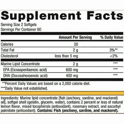 Metagenics OmegaGenics Fish Oil EPA-DHA 500 120sg