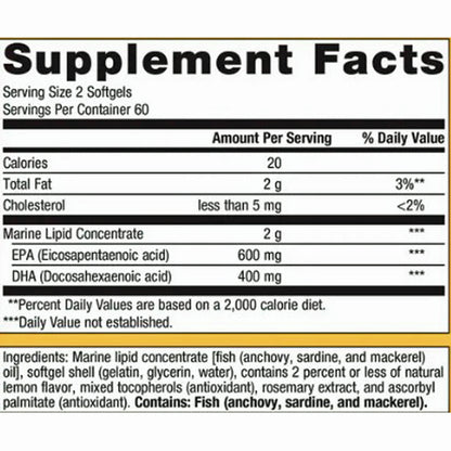 Metagenics OmegaGenics Fish Oil EPA-DHA 500  120sg