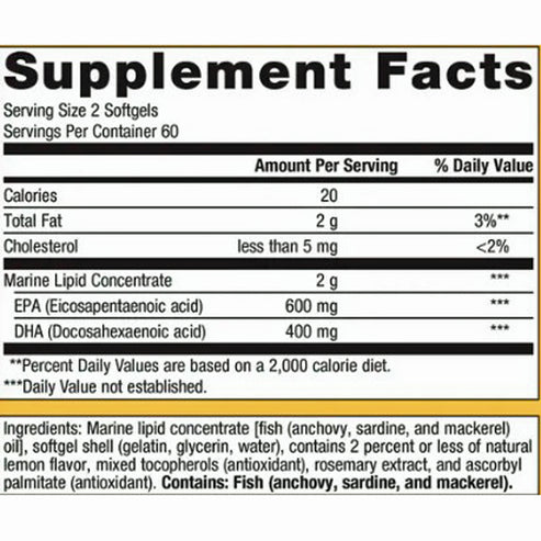 Metagenics OmegaGenics Fish Oil EPA-DHA 500  120sg