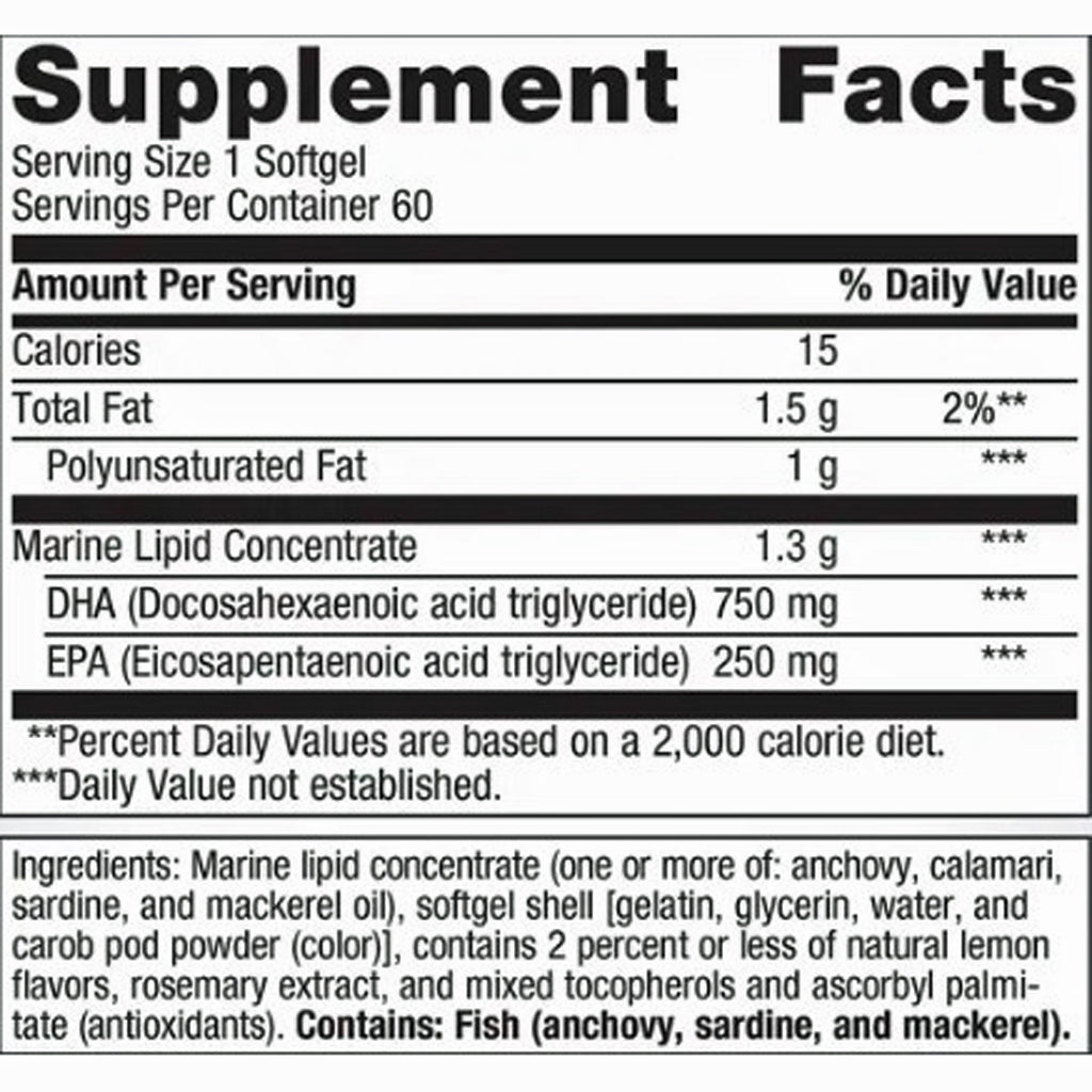 Metagenics OmegaGenics Fish Oil Neuro 1000 60sg